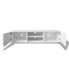 TV Stand High Gloss White 140x40.5x35 Cm