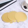 100Pcs/Set Round Cake Board Mousse Pad Card Dessert Baking Pastry Display Tray