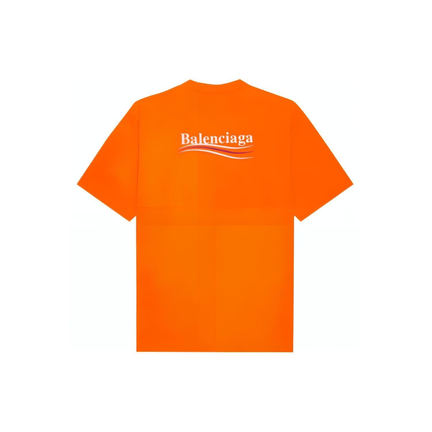 Balenciaga Large Fit T-Shirt `Fluo Orange`