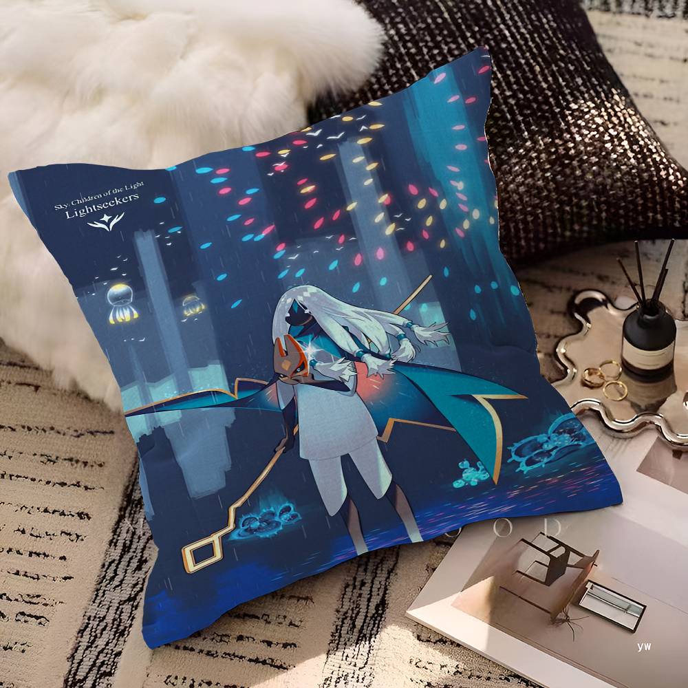 Sky Children of the Light Pillow Cushion Cover Pillowcase Living Room Sofa Home Decor Customized