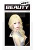 Milky White Gold Long Curly Wig with Bangs – Big Waves, Sweet Lolita Style for Daily Wear