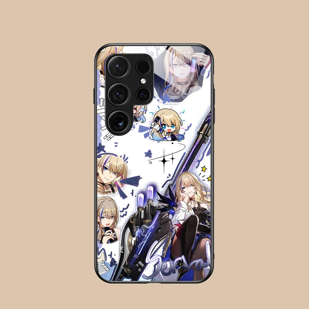

Стеклянный чехол HSR Serval для мобильного телефона Samsung Galaxy S26 S25 S24 S23 S22 S21 S20 Note20 Plus FE Ultra, цветная крышка Galaxy S24 FE