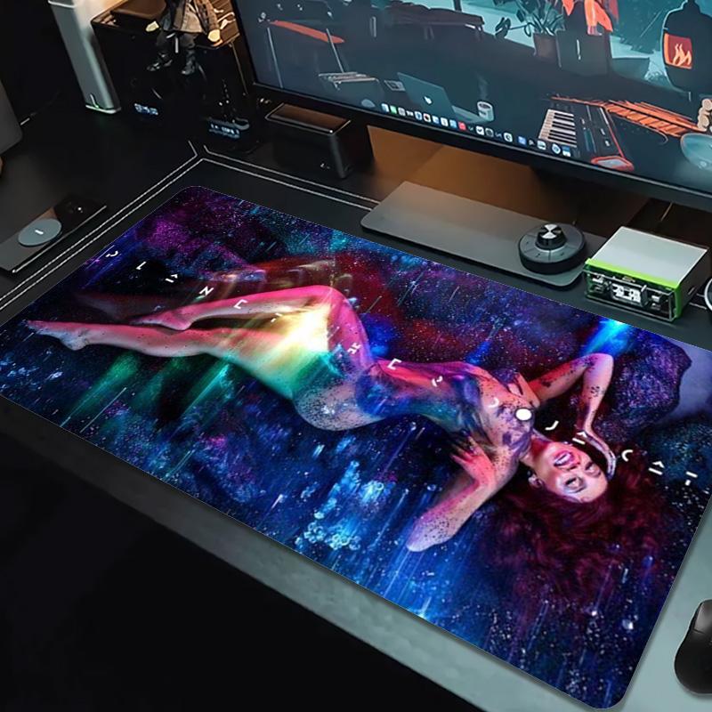 Doja Cat Color Mouse Pad Large Gaming Table Cushion Non-slip Laptop Tablet Big Mousepad XXL Mat Mini PC Playmat With Lock Edge