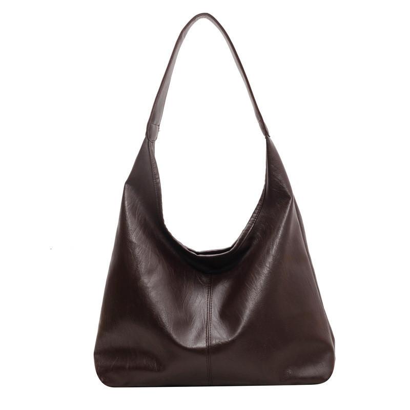 Trendy Street Style Soft Pu Leather Tote Bag For Women Large Handbag With Magnetic Closure StyleD