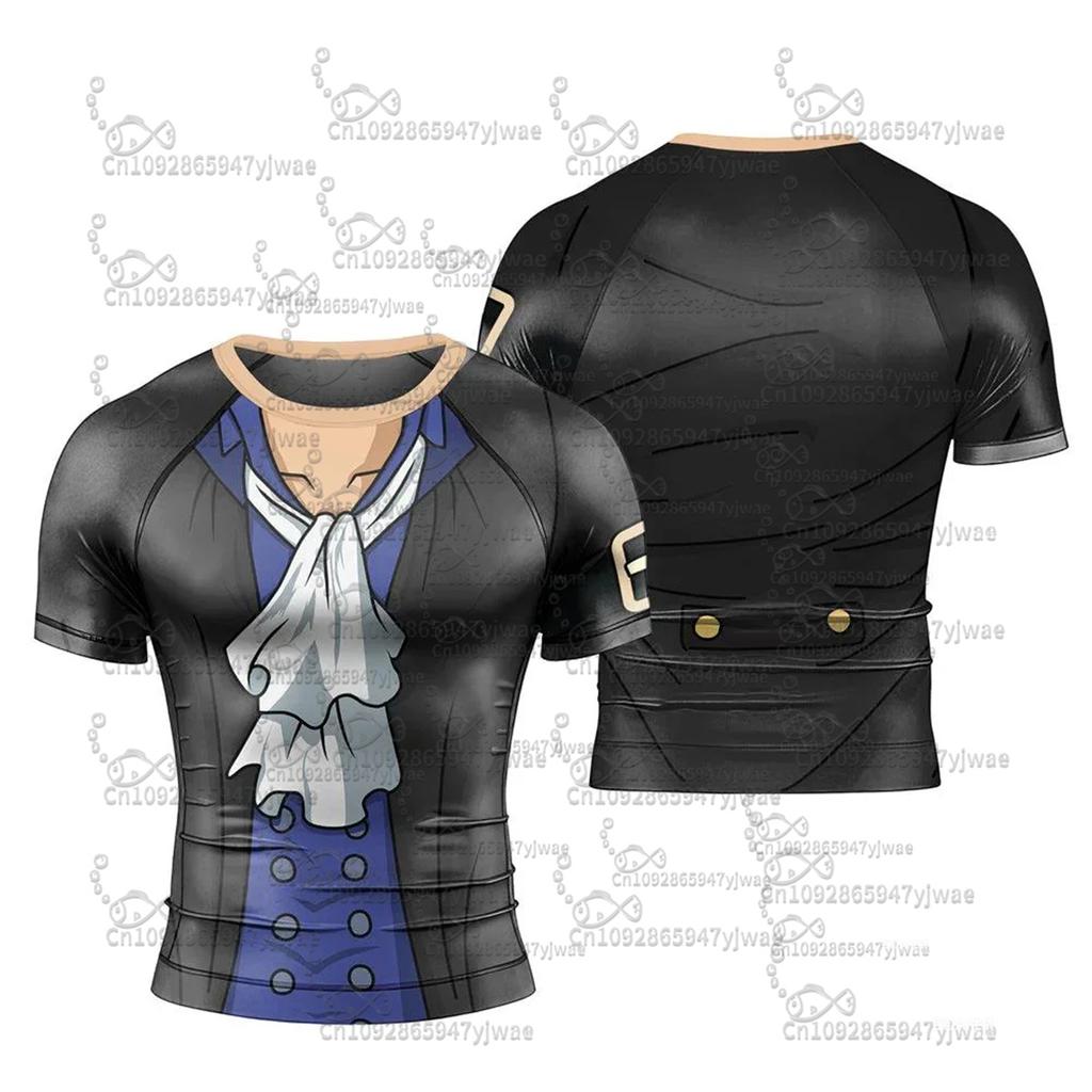 One Piece Luffy Straw Hat Premium Short Sleeve Cosplay Costume Fan Gift Summer Outdoor Sports Teec Adult T-Shirt