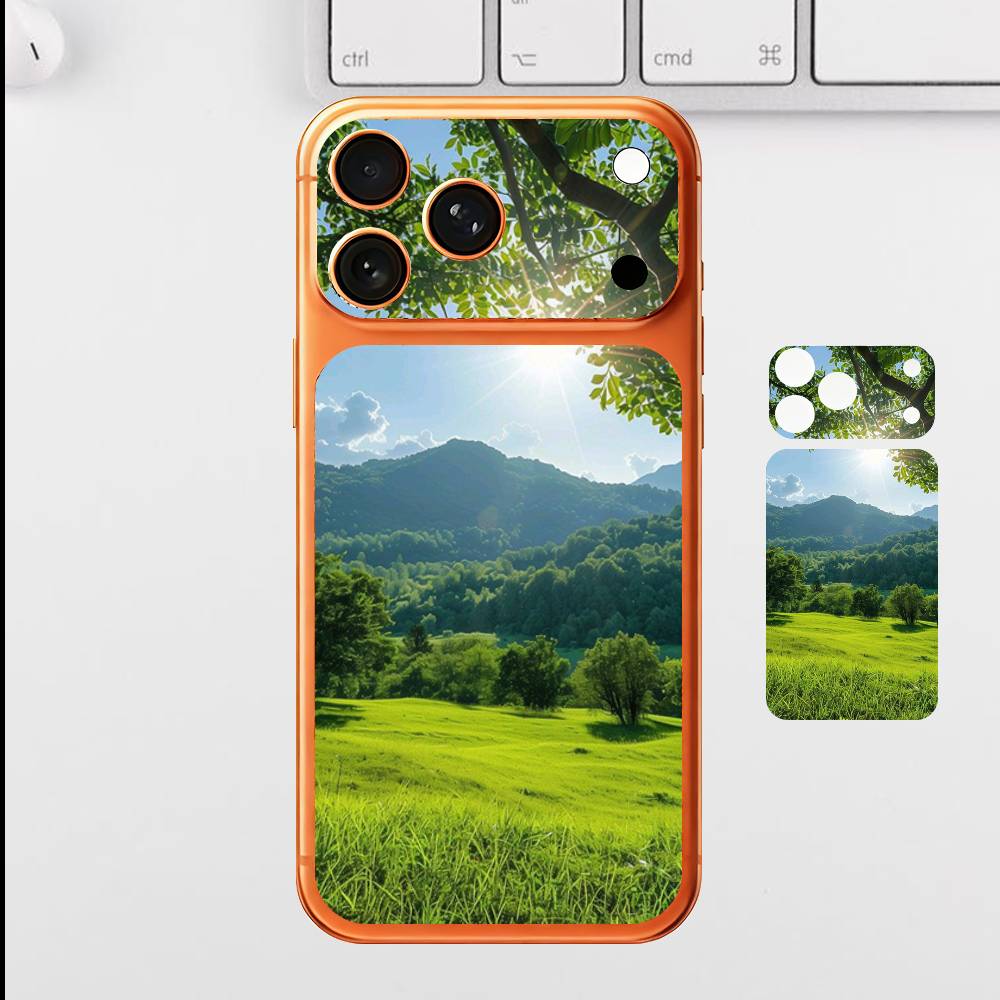 Весенний Выезд Для Apple iPhone 17 Pro Max Полная Задняя Крышка Наклейка Обёртка Плёнка Задняя Защитная Наклейка Плёнка iPhone17pro