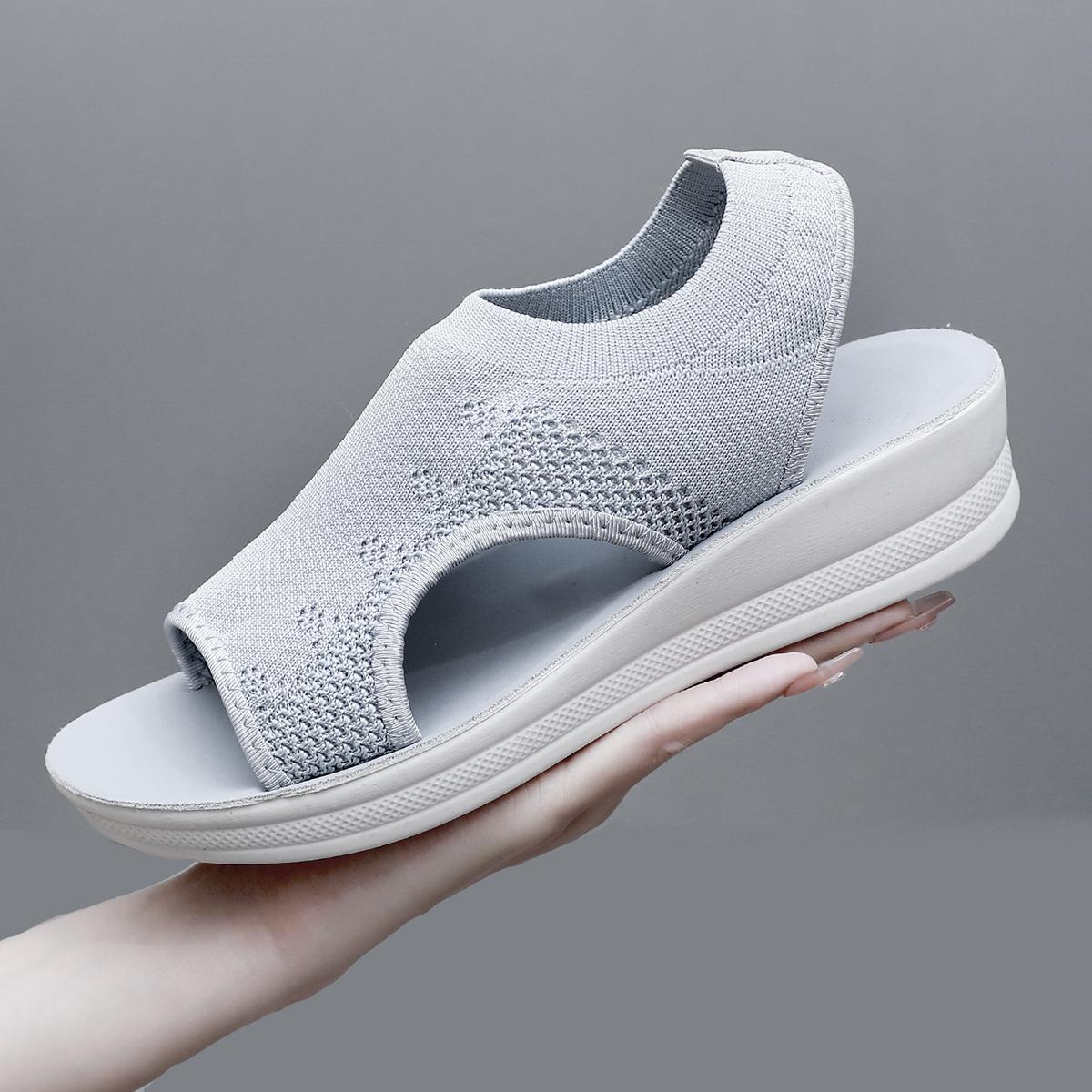 

Женские сандалии, легкая обувь на танкетке для женщин, летние сандалии, обувь на платформе с каблуком, Sandalias Mujer, повседневная летняя обувь 37