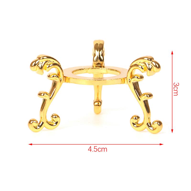 Pozlacená podložka podpěrná základna pro drahokam křišťálovou kouli držák stojanu na ozdobu