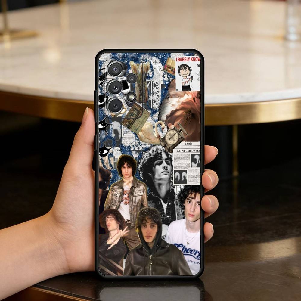 Singer S-Sombr-BR Soft Silicone Black Cover Phone Case For Samsung Galaxy A73,A72,A71,A70,A53,A52,A51