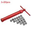 Modern Minimalist Stainless Steel Piping Gun With 20 Floral Nozzles For Baking Creations