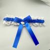 Bride Wedding Lace Garter Elastic Leg Band Lace Trim Design Leg Decoration for Formal Event Proms Ceremony Accessories