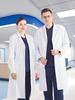 Nightingale Unisex Kurzarm Weißer Laborkittel für Ärzte und Krankenschwestern