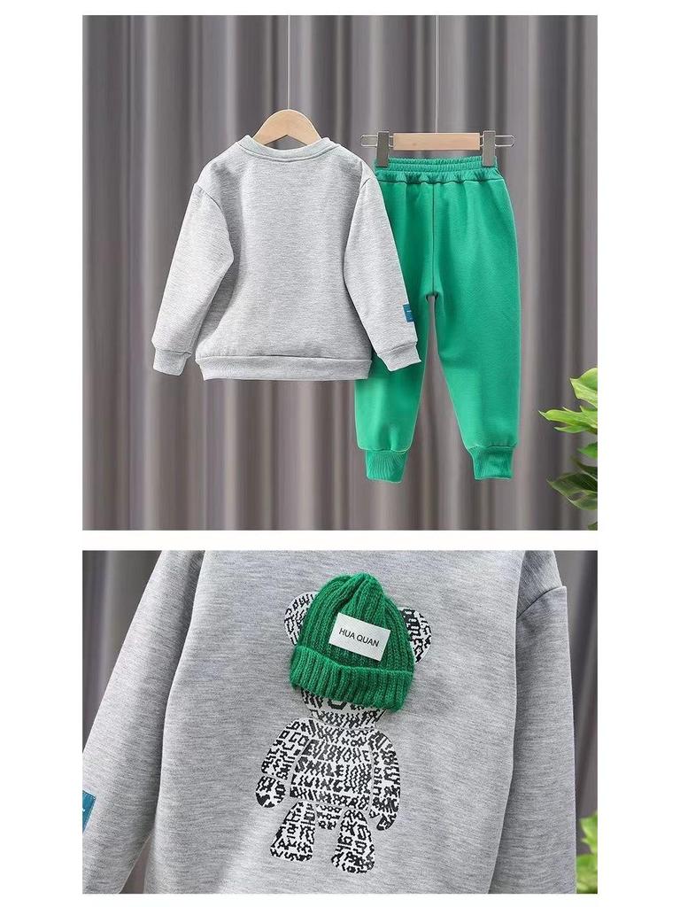 Modne i codzienne dziecięce komplety sportowe wiosenno-jesienne dla chłopców i dziewczynek