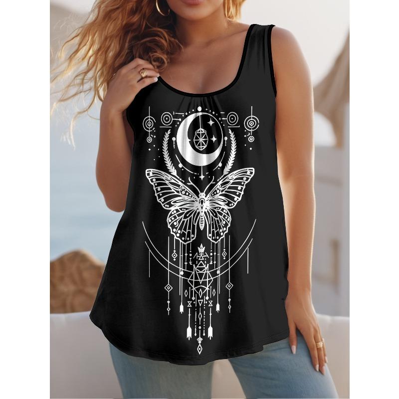 Women's Vest Loose Fashion Print Top Is Simple T-Shirts Women’s