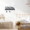 1Pcs 5 Horse Key Hook Hanger Wall Mounted Coat Rack Organizer for Entryway Office Living Room