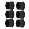 20pcs 21mm Nut Car Wheel Auto Hub Screw   Anti Theft Cover   Black