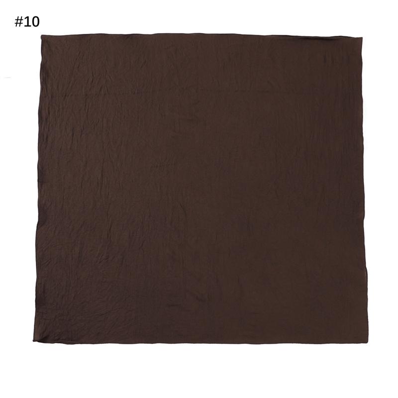 Ramadan Tinta Unita Quadrato 90cm Viscosa Hijab Sciarpa Donna Unicolore Musulmana Copricapo Sciarpe Musulman Fascia per Capelli Turbante Islamico Sjaal