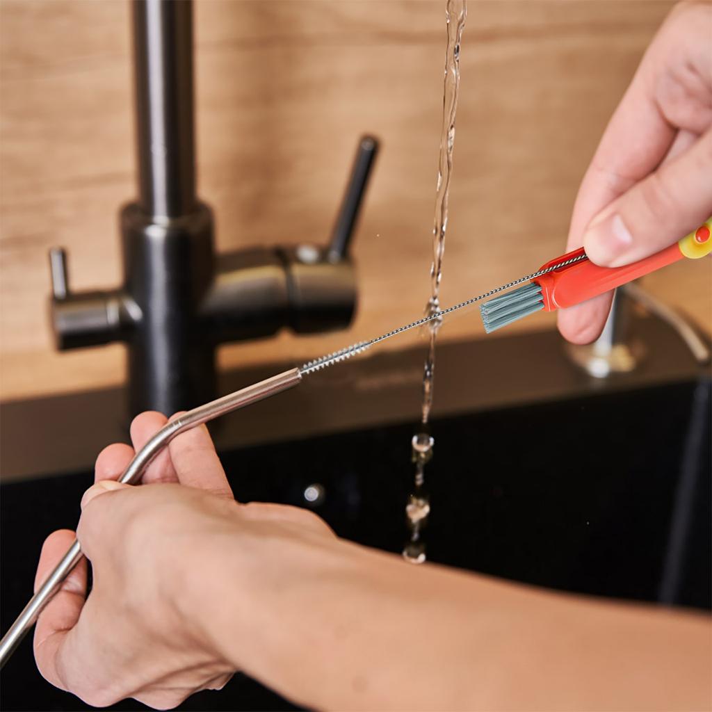 Early Bird  Straw Brush Multi-function Cup Cover Gaps Brush Children's Bottle Nipple No Dead Angle Cleaning Cup Brush