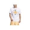 Adidas Originals Trefoil Comfortable Casual Sports Short Sleeve T-Shirt Men Tops White HC2137