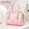 Pu Mini Square Bag With Stitching For Daily Urban Style Fashion Accessory