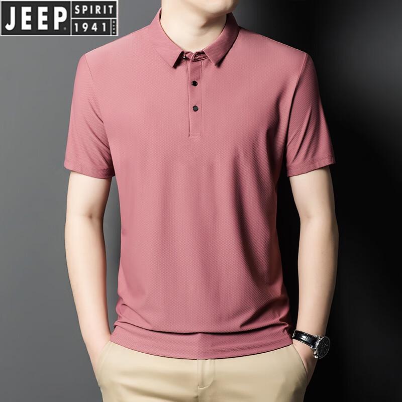 JEEP SPIRIT Men s Summer Lightweight Lapel Polo Shirt XL
