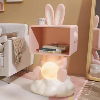 Hjemmedekor Barnerom Kaninstatuer Nattbord Soverom Liten Oppbevaring Sidebord Kreativ Moderne Enkel Oppbevaringsskap