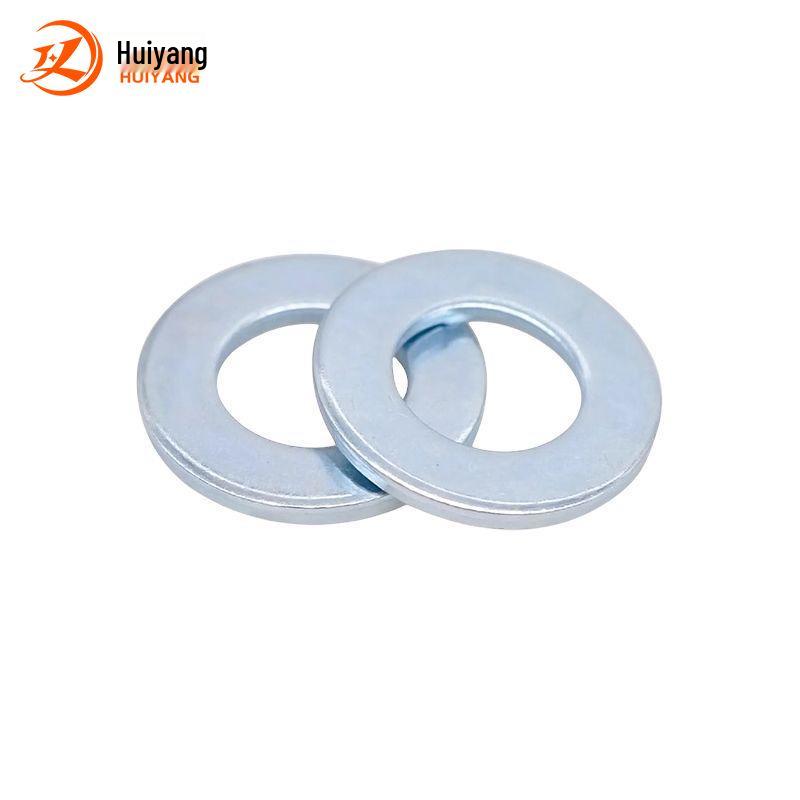 8.8 Grade Blackened Galvanized Carbon Steel Flat Washer, Thickened Shim – Sizes: M8, M10, M12, M14, M16, M20