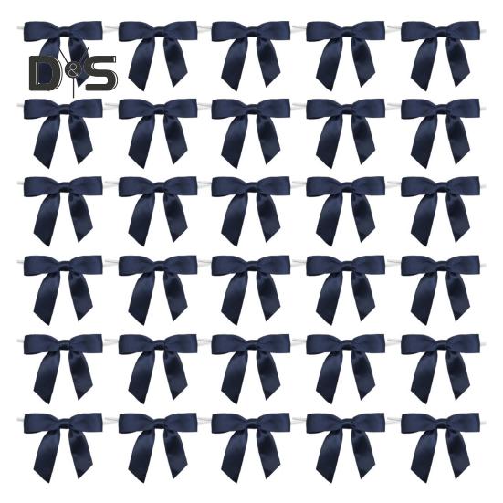 30 Peças Mini Laços de Fita Pequenos Laços de Cetim para Costura Embalagem de Padaria Scrapbook Confecção de Cartões Decoração de Natal Casamento Festa de Aniversário