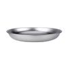  Camping Plate with 3 PCS Suit Integrated Tableware Titanium Plate BBQ Plates Metal Camping Plates S