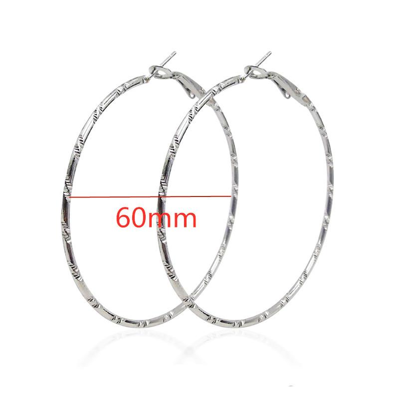 Fashion Large Hoop Earrings 40mm 60mm 80mm Big Smooth Circle Earrings Round Brincos Loop Earrings for Women Jewelry Party GiftsGood product