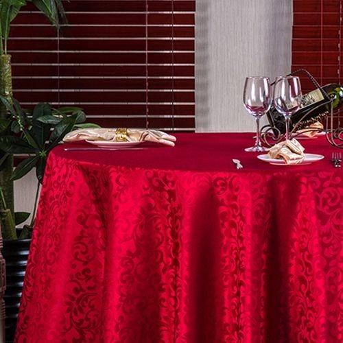 Modern Minimalist Solid Color Dining Table Set Hook Up Party Circular Decorative Cloth Multiple Colors of Chinese Tablecloth