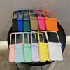 Coque Hinge Protec Couleur Bonbon Mignonne Sensation Peau Pour Samsung Galaxy Z Flip 7/6/5/4/3 Pour Motorola Razr 40 50 Ultra Razr 60 Housse
