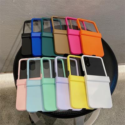 Süße Bonbonfarbe Hautgefühl Scharnierschutz Hülle Für Samsung Galaxy Z Flip 7/6/5/4/3 Für Motorola Razr 40 50 Ultra Razr 60 Abdeckung