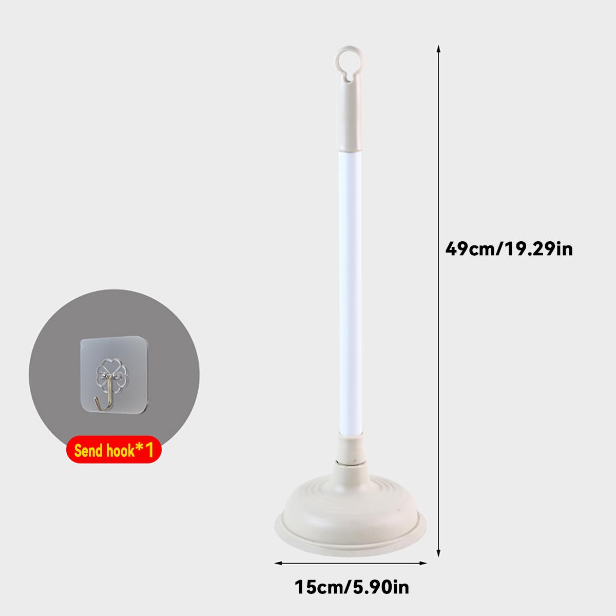 

Plastic Toilet Plunger With Hooks High-Pressure Pump Anti Clogging Drain Cleaners Toilet Unblocker Bathroom Accessories