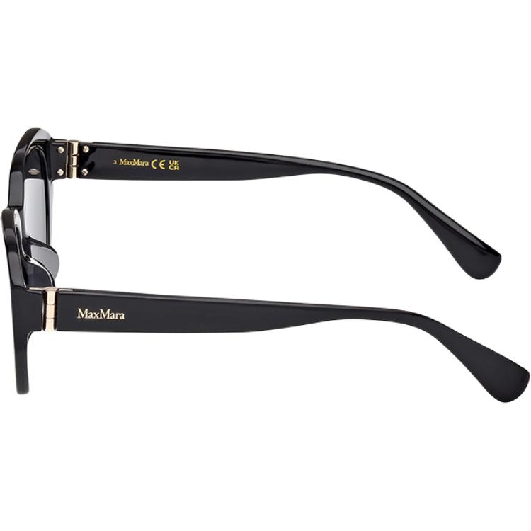 MaxMara Logo Oval Sunglasses Unisex Sunglasses Black MM0156K