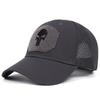 Unisex Skull Embroidered Top with Patch Breathable Baseball Caps Spring and Autumn Outdoor Adjustable Casual Hat Sunscreen Hat