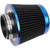 Cold Air Intake Filter, High Performance, Washable Filter, Clamp-On Replacement Air Filter, Flange Diameter 3Inch/76Mm Black