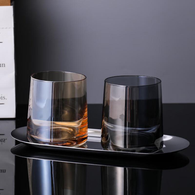 Hotel Style Glass Mouthwash Cup with Tray
