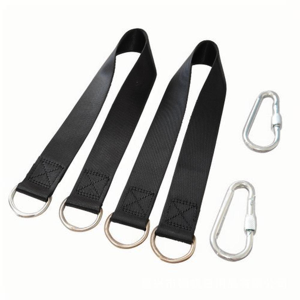 Комплект из 2 штук уличных подвесных ремней для гамака и качелей с пряжками - Портативные текстильные соединители для крепления к дереву.