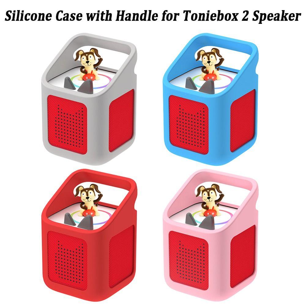 Silikonowa Osłona Głośnika Przenośna Pokrowiec do Przechowywania Muszla dla Toniebox 2 Akcesoria do Odtwarzacza Audio