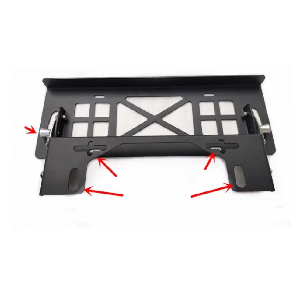 Winch Translation License Plate Frame Vehicle License Plate Frame Front and Rear Bumper Guide Port Off-road Bumper Trailer Hook