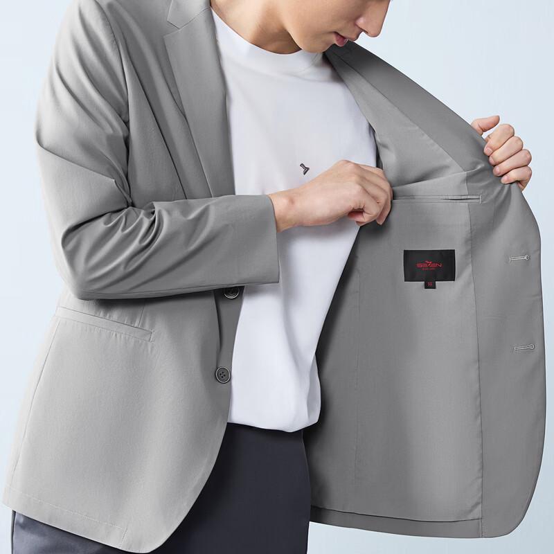 Septwolves Herren Leichter Cupro-Mischung Freizeit-Blazer