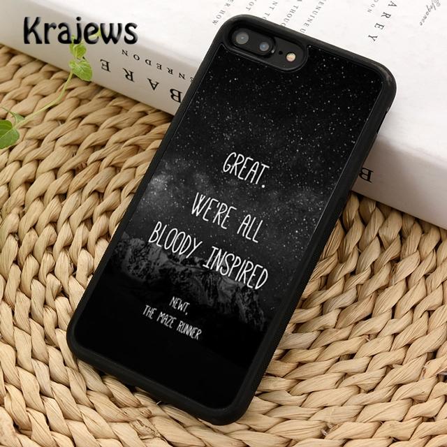 Krajews The Maze Runner Poster Newt Handyhülle Cover Für iPhone 17 Air 16 15 14 plus 11 12 13 pro max Hülle Fundas