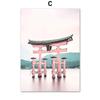 Mount Fuji Sakura Umbrella Japanese Girl Canvas Painting Wall Art Nordic Posters And Prints Pictures For Living Room Decor