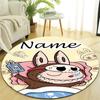 Personalized L-Labubu Round Chair Office Rug - Perfect for Mat, Office Chair & More - Ideal Gift for Birthdays and Holidays