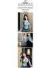 Women's Retro Ink Wash Tie-Dye Square Neck Slim Fit Base Layer Top - Autumn/Winter Collection