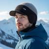 Mens Warm Knitted Winter Hat With Ear Flaps And Visor For Skiing Hiking Camping Cold Weather Outdoor Activities