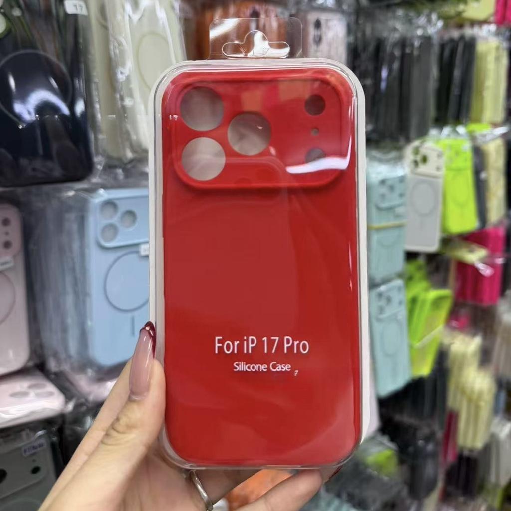 Luxury Liquid Silicone Original 1:1 Phone Case For iPhone Air 17 Pro Max 17 Pro 17 AI Camera Button Anti-drop Full-protect Cover