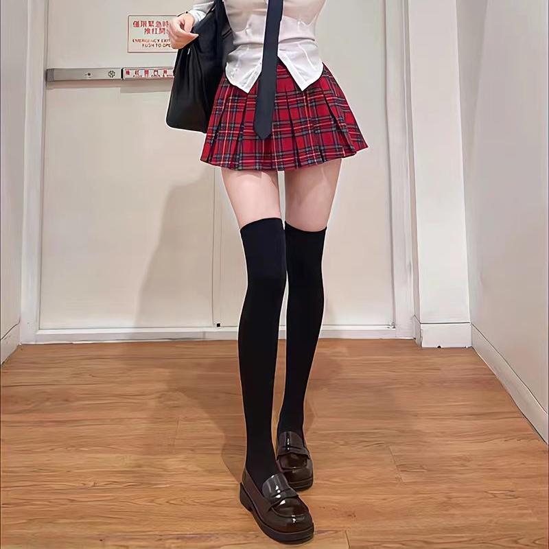 Sweet Over Knee Long Socks Women Girs Sexy Nylon Calf Socks Thigh High Stockings Legging JK Lolita Cosplay Tights
