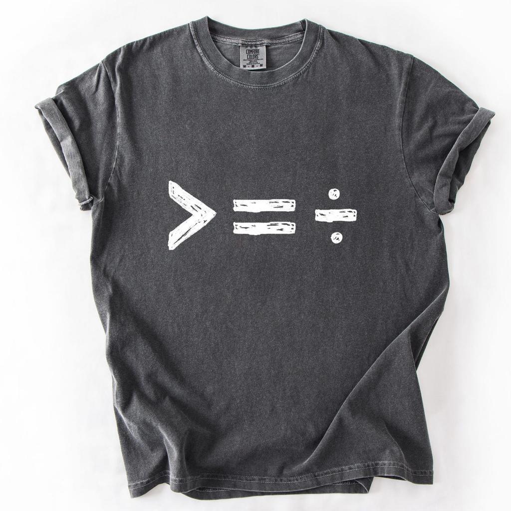 Equality Is Greater Than Division Shirt, Social Justice Tee, Equality Protest Shirt, Progressive Activist Gift, BLM Graphic Tee Unisex